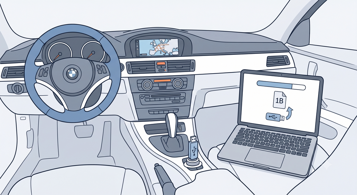 Récupérer le fichier 1b BMW CIC par clé USB : la méthode la plus simple